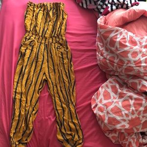 Striped jumpsuit